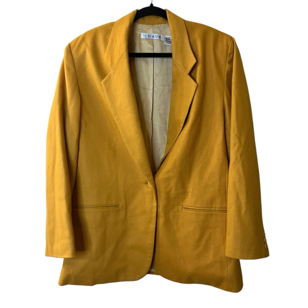 Chaus Relaxed Fit Wool Blazer Sz 14
